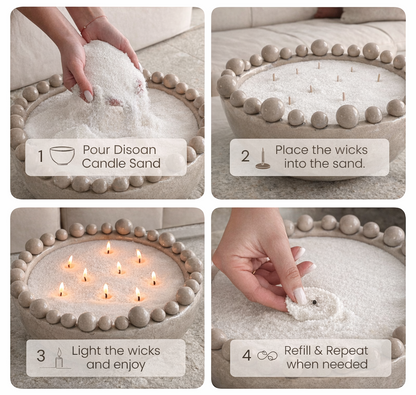 Pearl Sand Candle by Disoan®